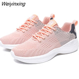 Weiyinxing Women Shoes Autumn Flats Gingham Sneakers Women Zapatillas De Mujer Outdoor Breathable Walking Ladies Shoes Candy Color