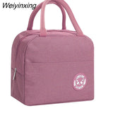 Weiyinxing Bags Portable Zipper Thermal Bag Lunch Bag For Women Portable Fridge Bag Lunch Box Tote Thermal Food Door Bag