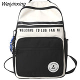 Weiyinxing Green Student Bag Girl Travel Book Laptop Backpack Trendy Women Leisure School Bags Ladies Nylon College Backpack Fashion