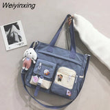 Weiyinxing Waterproof Back Pack Women Cute Large-capacity Crossbody Bags Portable Travel Bag Female Small Badge Сумка-мессенджер