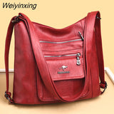 Weiyinxing New High Quality Women's PU Leather Shoulder Bag Large Capacity Girl Stylist Design Diagonal Women's Bag Handbag Sac A Main