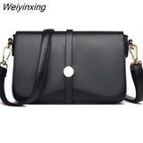 Weiyinxing Vintage Crossbody Cowhide Cell Phone Shoulder Bag Genuine Leather Messenger Bags Fashion Daily Use For Women Wallet HandBags