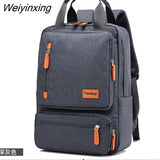 Weiyinxing Business Men Computer Backpack Light 15 inch Laptop Bag 2023 Waterproof Oxford cloth Lady Anti-theft Travel Backpack Gray