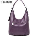 Weiyinxing FASHION Women Handbag Designer Shoulder Bag Women's High Quality Faux Suede Stitched Crossbody Bag Purse Chic Tote Bags