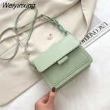 Weiyinxing Brand Women's Small Crossbody Bag Lightweight PU Leather Messenger Bag Flap Handbag Purse Summer Travel Bag for Female