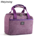 Weiyinxing Lunch Bag New Thermal Insulated Lunch Box Tote Cooler Handbag Bento Pouch Dinner Container School Food Storage Bags