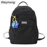 Weiyinxing Color Teenage Girls Student Schoolbag Simple Fashion Boy Book Bag Women College Backpack Large Capacity Female Backpacks