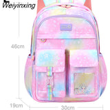 Weiyinxing School Backpacks Waterproof School Bags For Girls Kids Primary Princess Kawaii Crossbody Backpack For 1 Grade Designer