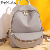 Weiyinxing Women Backpack Two in one Shoulder Bag New School Bag For Teenager Girls School Backapck Female Fashion Backpack Oxford cloth