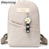 Weiyinxing Girl Ring buckle Portable Travel Bag Female Small Schoolbag Badge Women Backpacks New Lovely Multifunctional Backpack
