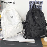 Weiyinxing Women Plaid Leisure School Bag Girl Travel Laptop Student Backpack Female Teenager Book Bags Ladies Nylon College Packet Fashion