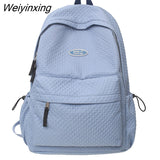 Weiyinxing Women Male Trendy Backpack Men Female Black Travel Book Bag Fashion Lady Laptop College Backpack Girl Boy Leisure School Bag