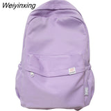 Weiyinxing Kawaii College Bag Cotton Fabric Student Women Backpacks Cool Teenage Girl School Bag Cute Ladies Fashion Backpack Trendy