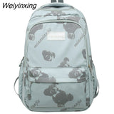 Weiyinxing Cartoon Waterproof Nylon Women Backpack Large Capacity Men Cool Travel Bag Premium Laptop Backpack Unisex Big Schoolbag