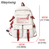 Weiyinxing Multipocket Nylon Women Backpack Female Big Waterproof Back Bag Portable School Backpack For Girl Student Schoolbag Cool