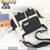 Weiyinxing Japanese Simple Messenger Bag Pouch Nylon Waterproof Canvas Handbag Shoulder Crossbody Bags for Women Men Satchels Bolsas