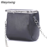 Weiyinxing Women Shoulder bags Fashion Genuine Leather Cosmetic bag Mini Lipstick Bag for Women Solid Cosmetic Bag Small Crossbody Bags