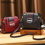 Weiyinxing trend handbags for women Vintage PU Leather Shoulder Hand Bag Ladies Daily Casual Crossbody Purses Female Messenger Bag