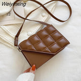 Weiyinxing Rhombus Women's Bag 2023 New Fashion Simple Texture Shoulder Bag Trend All-match Messenger Bag Women Luxury Handbags