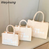 Weiyinxing Satchel Bag for Students Fashionable Tote Shoulder Bag Lightweight Canvas Handbag with Adjustable Strap