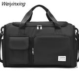 Weiyinxing Foldable Travel Tote Bag Ports Gym HandBag Large Capacity Women Portable Bag Multifunction Fitness Yoga Duffle Bags