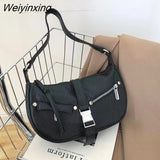 Weiyinxing Shoulder Bags For Women 2023 New Fashion Leather Shoulder Pack Sport Style Small Shoulder Handbag Women Hobos Bag