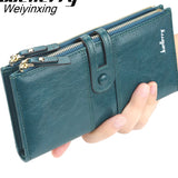 Weiyinxing Fashion Women Wallets 2023 New Long Zipper Buckle Wallet PU Leather Mobile Phone Bag High Quality Coin Purse