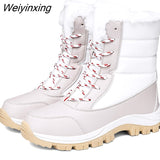 Weiyinxing Snow Boots Plush Warm Ankle Boots Women Winter Shoes Waterproof Boots Ladies Female Winter Shoes Booties Botas Mujer