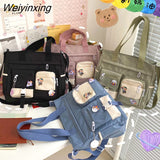 Weiyinxing Waterproof Back Pack Women Cute Large-capacity Crossbody Bags Portable Travel Bag Female Small Badge Сумка-мессенджер