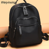 Weiyinxing 2023 Women Anti-theft Backpack Waterproof Fabric Large Female Shoulder Bag Large Capacity Simple Style Casual Mochila Travel