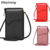 Weiyinxing Women's Small Crossbody Shoulder Bags PU Leather Female Cell Phone Pocket Bag Ladies Purse Card Clutches Wallet Messenger Bags