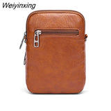 Weiyinxing Women's Bag 2023 Trend Vintage Leather Handbags Fashion Shoulder Bags Cell Phone Purse Small Crossbody Bag Ladies Female Bag