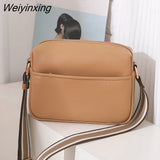 Weiyinxing Women's Bag 2023 Trend Women Crossbody Bags Wide Fabric Strap Crossbody Bag Ladies Fashion Handbags Leather Women Shoulder Bags
