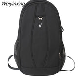 Weiyinxing Boy High Capacity New School Bag Trendy Lady Men Backpack Fashion Male Women Laptop College Backpack Female Travel Book Bag