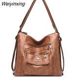 Weiyinxing New High Quality Women's PU Leather Shoulder Bag Large Capacity Girl Stylist Design Diagonal Women's Bag Handbag Sac A Main