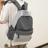 Weiyinxing New Panelled Waterproof Nylon Backpack Women Patchwork Japanese Fashion College School Bag Boy Girls Laptop Backpack Travel
