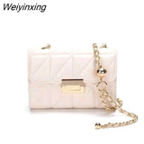 Weiyinxing bag 2023 women new luxury bags chain messenger bag lattice small square bag fashion designer trend handbags