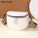 Weiyinxing Color PU Leather Fanny Pack For Women Stylish Waist Pack Ladies Classic Black Waist Bag Female Handbag 2023 Trended Brand