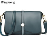 Weiyinxing Vintage Crossbody Cowhide Cell Phone Shoulder Bag Genuine Leather Messenger Bags Fashion Daily Use For Women Wallet HandBags