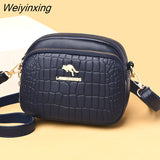 Weiyinxing Women Wallet HandBags New Vintage Crossbody Cowhide Cell Phone Shoulder Bag Genuine Leather Messenger Bags Fashion Daily Use For