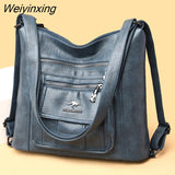 Weiyinxing New High Quality Women's PU Leather Shoulder Bag Large Capacity Girl Stylist Design Diagonal Women's Bag Handbag Sac A Main