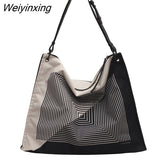 Weiyinxing Women's Shopper Bags Luxury Designer Handbag Female Korean Fashion Zipper Large Capacity Shopping Shoulder Bags For Women