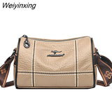 Weiyinxing Quality Solid Color Genuine Leather Shoulder Crossbody Bags For Women 2023 Genuine Leather Ladies Handbags Female Tote Sac