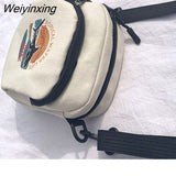 Weiyinxing Women's Bag Canvas Handbags Small Cloth Shoulder Crossbody Bags for Women 2023 Ladies Purse Phone Sac A Main Femme Bolsas