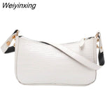 Weiyinxing Crocodile Pattern Bags PU Leather Shoulder Bags for Women 2023 Elegant Design Luxury Hand Bag Female Travel