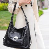 Weiyinxing Luxury large capacity Soft Leather handbags Fashion Women's bags Trend ladies shoulder messenger bag High Quality Totes Bags