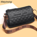 Weiyinxing Quality Solid Color Genuine Leather Women Shoulder Crossbody Bag 2023 Cow Leather Ladies Handbag Large Female Messenger Sac