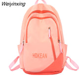 Weiyinxing Lady Waterproof College Backpack Girl Boy Nylon School Bag Men Women Laptop Backpack Fashion Female Leisure Travel Book Bag