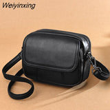 Weiyinxing Leather Women's Casual Fashion Bag Women Messenger Bag Small Shoulder Bag Crossbody Bags for Real Cowhide Women Handbags