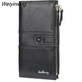 Weiyinxing Fashion Women Wallets 2023 New Long Zipper Buckle Wallet PU Leather Mobile Phone Bag High Quality Coin Purse